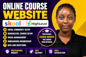 setup skool community, skool course setup, gohighlevel automation, ghl website