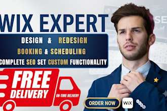 design and redesign  wix website with booking, appointment scheduling and SEO