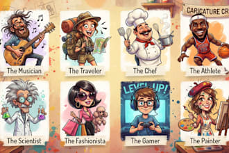 draw a funny caricature, cartoon caricatures