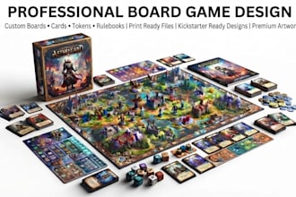 design your board game, card game, tabletop game and rulebook