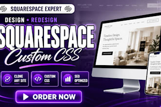 clone squarespace website design redesign squarespace build  fix squarespace CSS