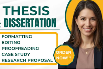 write and edit research,thesis,dissertation and case study