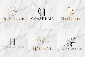 design luxury logo for business and skin care