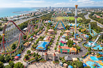 create 3d roller coaster, amusement ride and game ready theme park assets