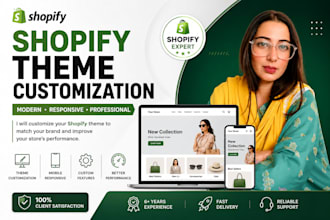 customize your shopify theme with professional design