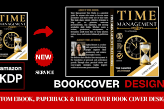 design an amazon KDP book cover and paperback cover