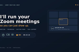 professionally manage your zoom meetings and webinars
