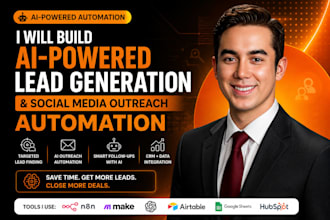 build ai powered lead generation and social media outreach automation