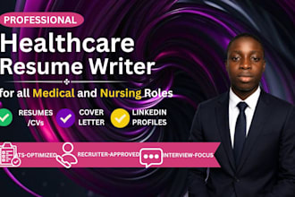 do your healthcare resume, cv, for medical, nursing,