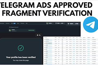 fix telegram ads, ads destination, verify fragment, telegram ads forex, bot