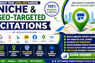 build manual niche and industry specific citations for google business profile