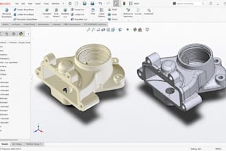 reverse engineer stl to cad mesh to cad scan to cad parametric cad in solidworks