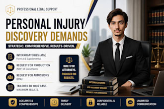 draft personal injury discovery and demand packages