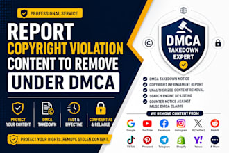report copyright violation content to remove it under dmca