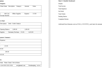 bookkeeping, excel, data entry and financial reports