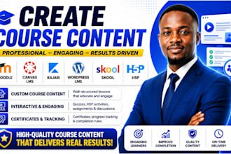 create course content in moodle, canvas lms, kajabi, wordpress lms, skool, h5p