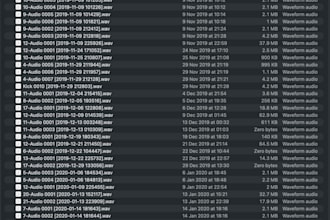 rename and organize your unlabeled daw recordings