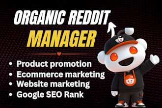 do reddit promotion for startup business, ai app tools, product link google seo