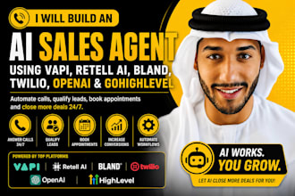 build an ai sales agent using vapi retell ai bland twilio openai and gohighlevel