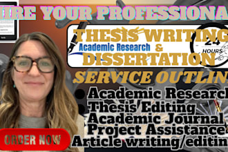 write and edit research,thesis,dissertation and case study