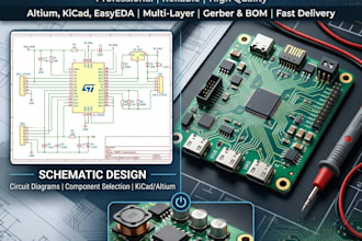 design custom pcb, schematic and power supply circuit