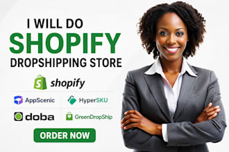 do appscenic hypersku shopify dropshipping doba greendropship dropshipping store