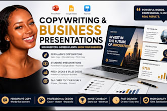do business presentation copywriting powerpoint presentation pitch deck slides