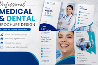 design a professional medical and dental brochure