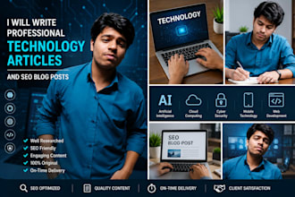 write professional technology articles and SEO blog posts