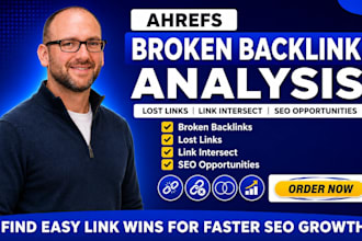 find ahrefs broken backlinks lost links link intersect and seo opportunities