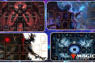 desgin custom tcg playmat, mouse deskmat, anime art playmat, board game mat