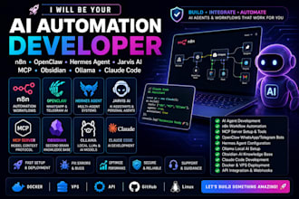 n8n openclaw hermes agent jarvis ai mcp obsidian ollama claude code developer