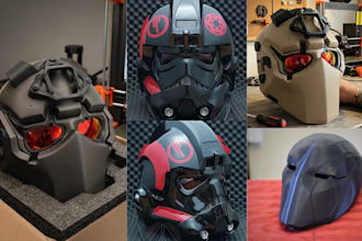 design custom 3d cosplay mask 3d helmet cosplay prop stl model mask printing