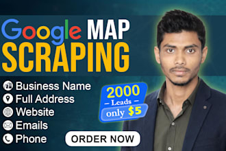 scrape google map business leads and b2b data extraction