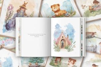 do watercolor book illustrations