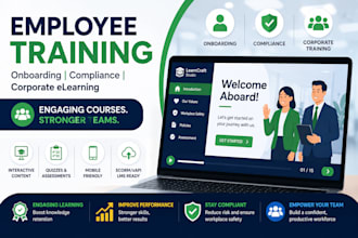 create employee onboarding, compliance and corporate training elearning courses
