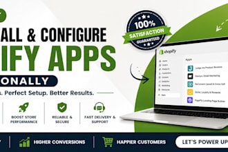 install and configure shopify apps professionally