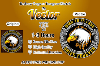 vectorize logo, vector tracing, redraw, convert image to vector