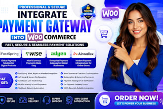 integrate fastspring payment gateway wise adyen airwallex into woocommerce