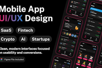 design a modern app UI UX