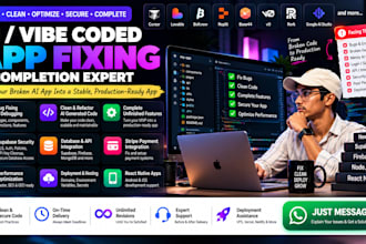 fix your replit bolt loveable and google ai studio vibe code cleanup expert