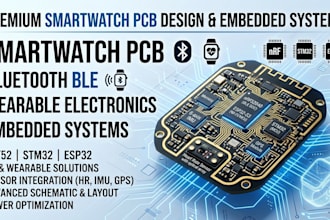 create smart watch pcb, bluetooth and wearable electronics