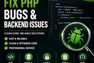 fx PHP bugs, errors and backend issues