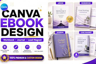 design canva ebook redesign journal design workbook canva ebook layout design