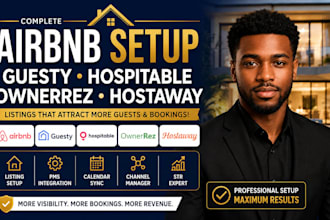 set up airbnb guesty hospitable ownerrez hostaway listings