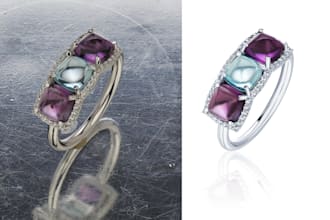 jewelry retouching with realistic shadows and perfect colors