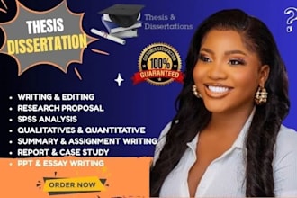 write and edit research,thesis,dissertation and case study