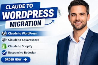 migrate clone convert lovable claude ai code HTML website to wordpress shopify