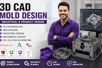 3d cad mold design industrial product design mechanical design stl file