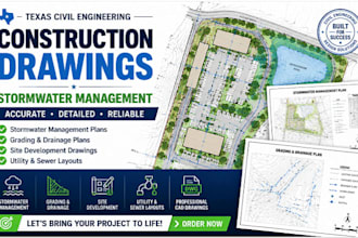 design texas civil engineer construction drawing stormwater management